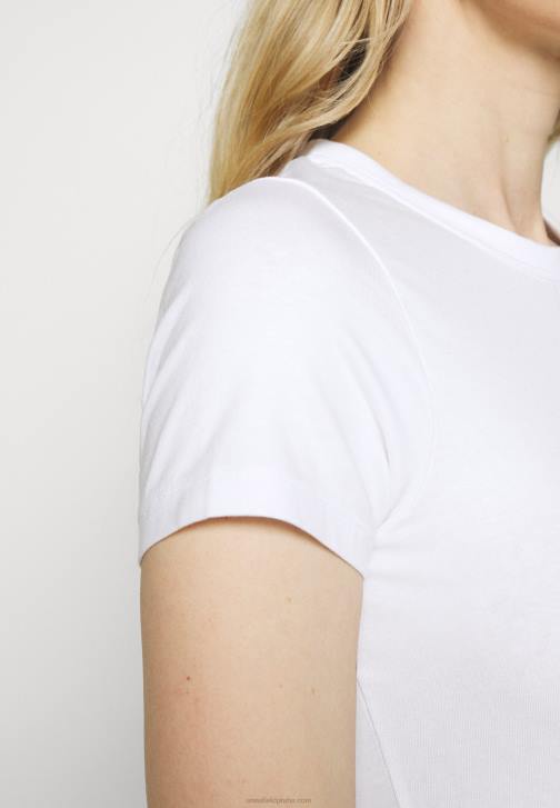 PN6V252 ženy Anna Field 2 balení základní tričko bílé