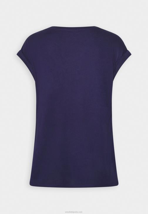 PN6V253 ženy Anna Field tmavě modré tričko s potiskem