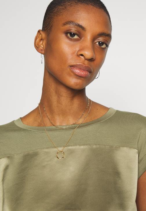 PN6V256 ženy Anna Field potisk trička martini olivová