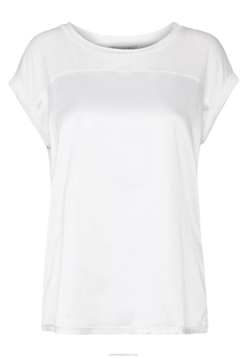 PN6V260 ženy Anna Field potisk trička špinavě bílé