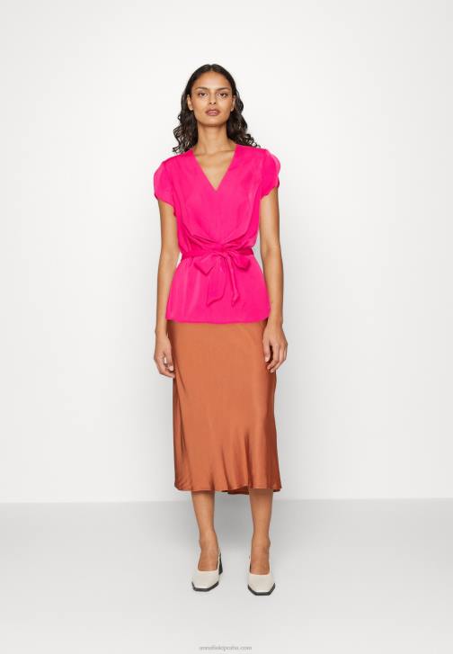 PN6V262 ženy Anna Field růžové tričko s potiskem