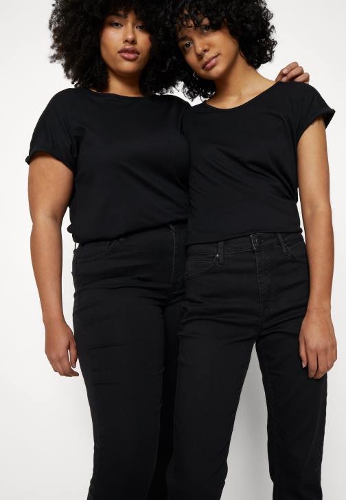 PN6V263 ženy Anna Field 3balení trička s potiskem světle modrá/bílá/černá