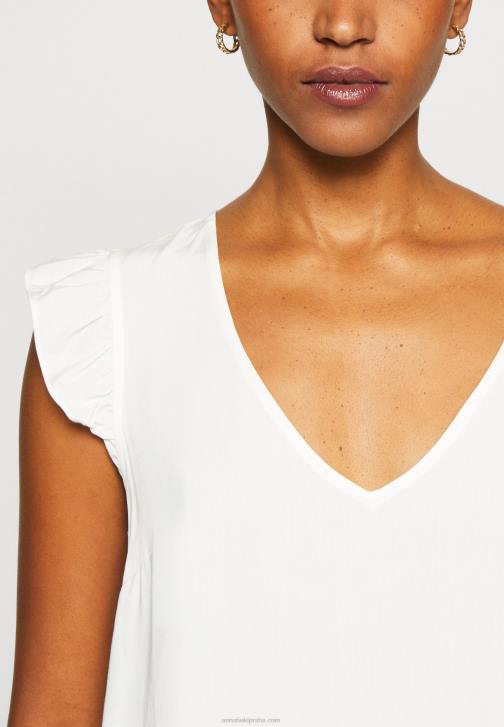 PN6V265 ženy Anna Field bílé tričko s potiskem