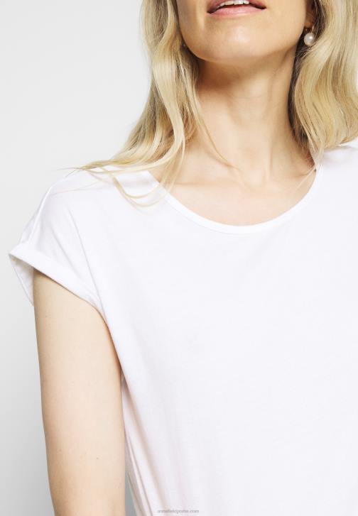 PN6V266 ženy Anna Field 3 balení basic trička černá/bílá/strakatá světle šedá