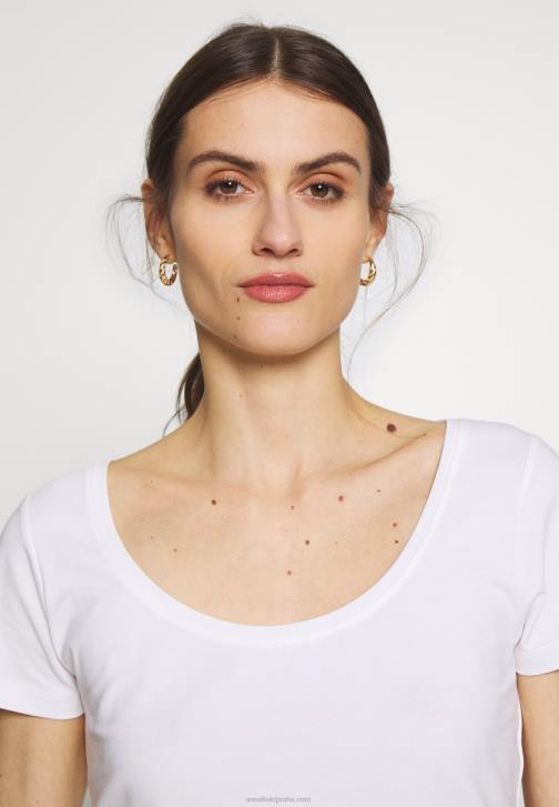 PN6V271 ženy Anna Field 3 balení basic trička bílá/námořnická/světle šedá melanž