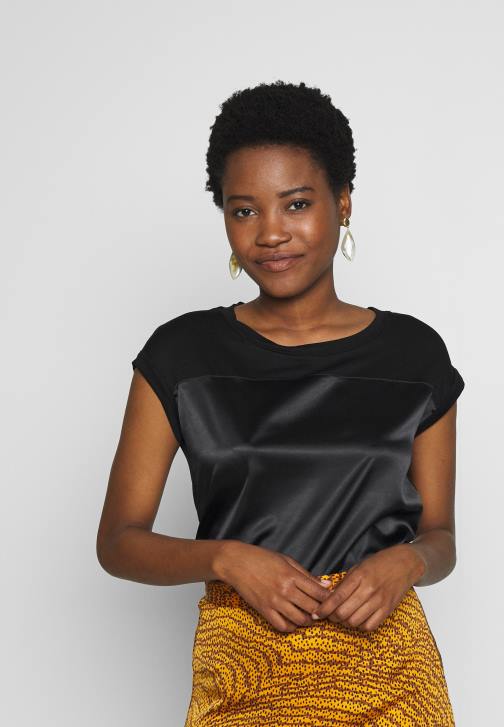 PN6V274 ženy Anna Field černé tričko s potiskem