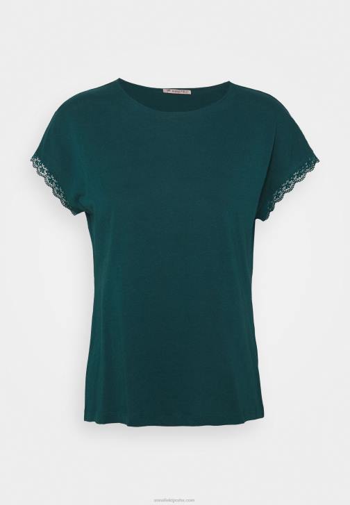 PN6V277 ženy Anna Field základní tričko modrozelené barvy