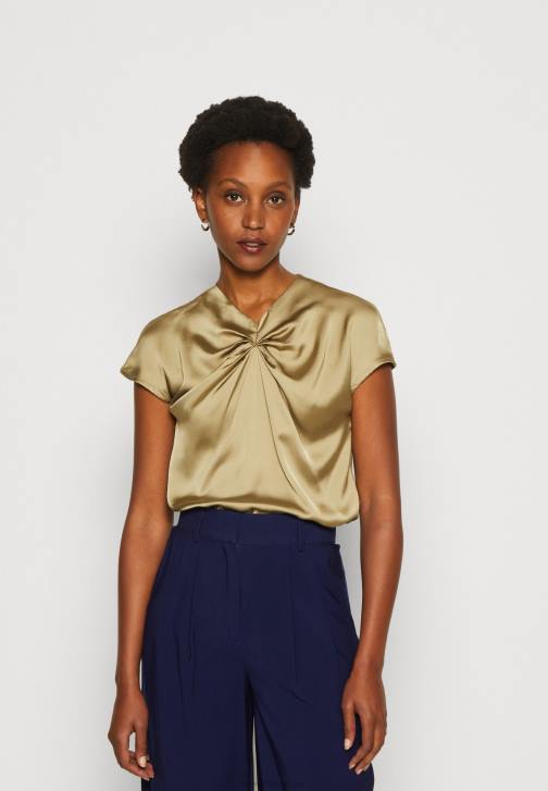 PN6V285 ženy Anna Field khaki tričko s potiskem