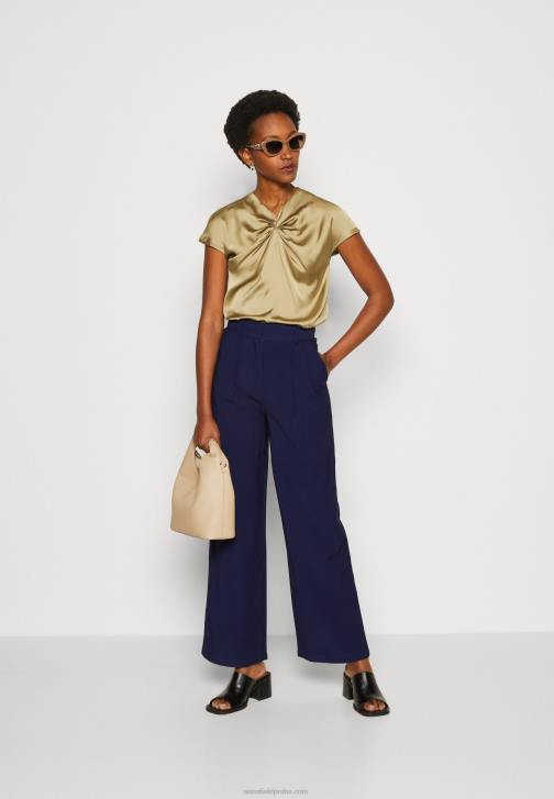 PN6V285 ženy Anna Field khaki tričko s potiskem