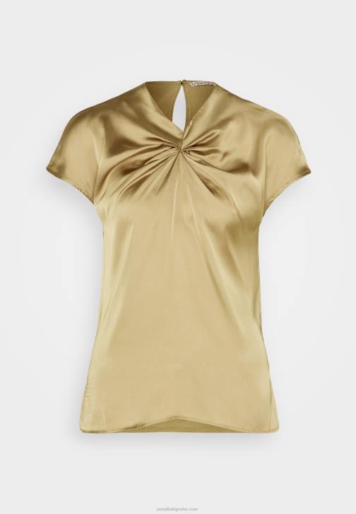 PN6V285 ženy Anna Field khaki tričko s potiskem