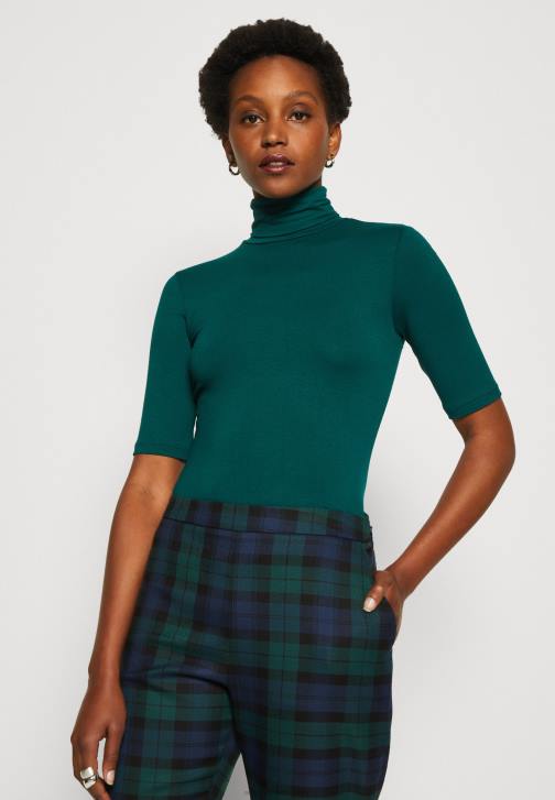 PN6V286 ženy Anna Field tmavě zelené tričko s potiskem