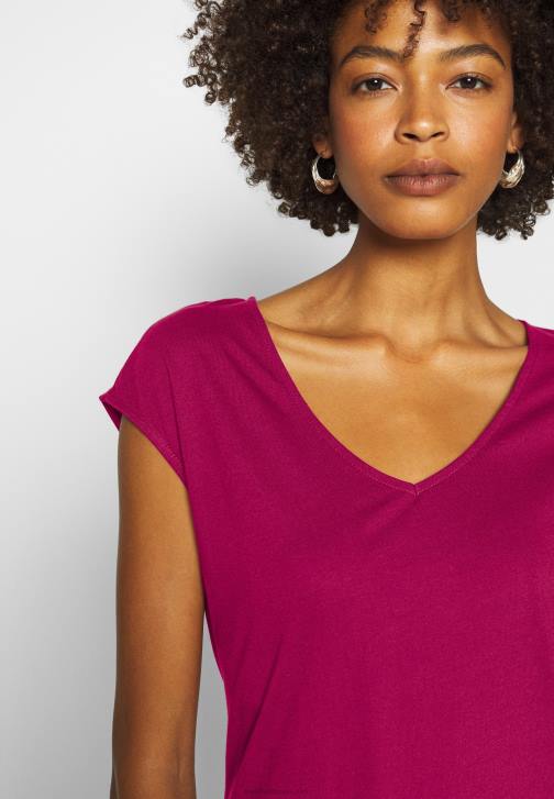 PN6V290 ženy Anna Field základní tričko berry