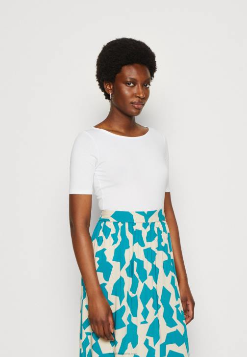 PN6V292 ženy Anna Field potisk trička světle modrá/bílá