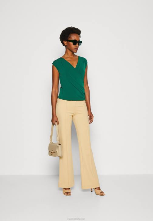 PN6V294 ženy Anna Field zelené tričko s potiskem