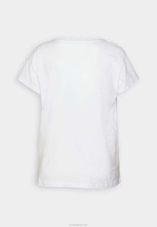 PN6V299 ženy Anna Field bílé tričko s potiskem