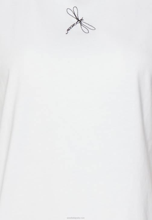 PN6V299 ženy Anna Field bílé tričko s potiskem