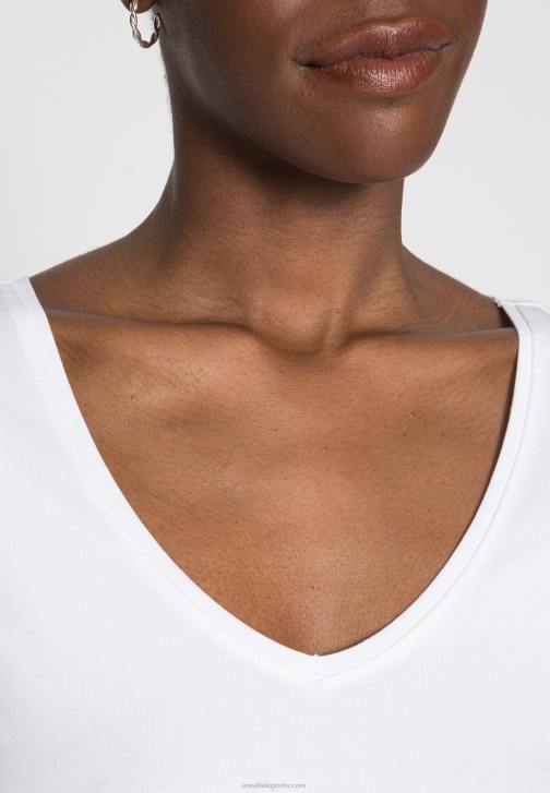 PN6V300 ženy Anna Field 2 balení basic trička bílá/černá