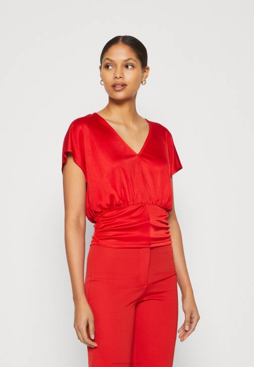 PN6V303 ženy Anna Field červené tričko s potiskem