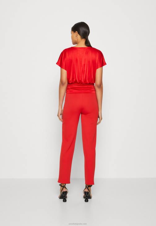 PN6V303 ženy Anna Field červené tričko s potiskem