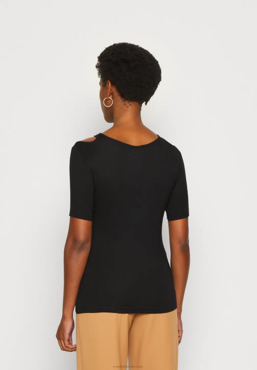 PN6V307 ženy Anna Field černé tričko s potiskem