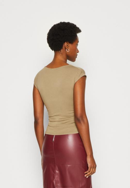 PN6V309 ženy Anna Field potisk trička béžový