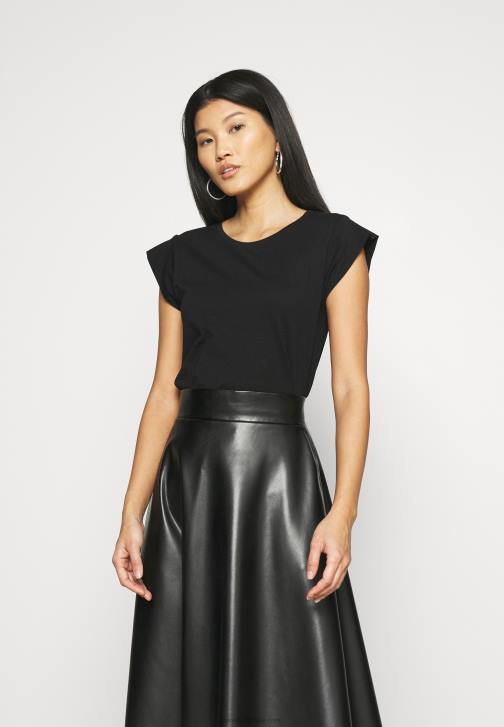 PN6V314 ženy Anna Field základní černé tričko