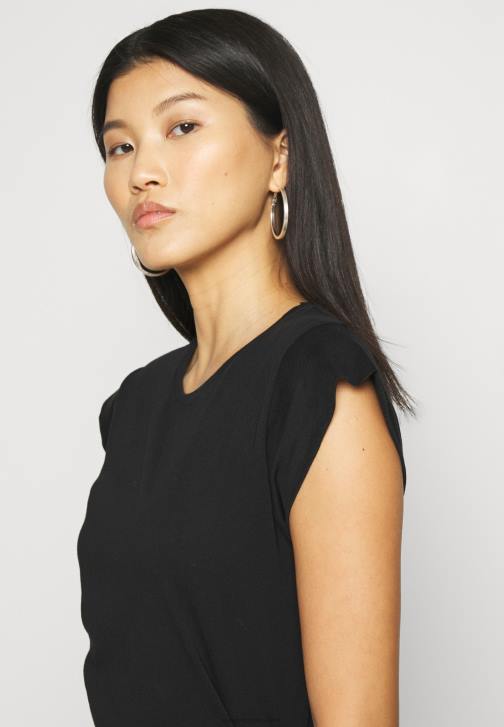 PN6V314 ženy Anna Field základní černé tričko