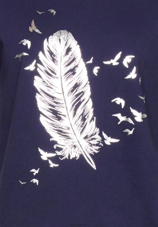 PN6V319 ženy Anna Field modré tričko s potiskem