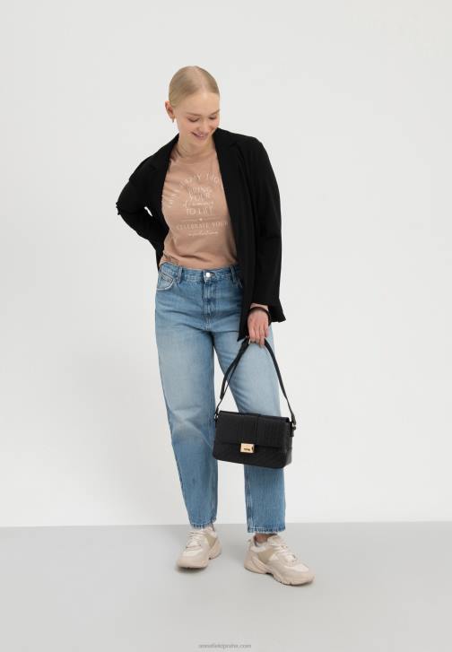 PN6V321 ženy Anna Field oživte své sny s potiskem trička v hnědé barvě