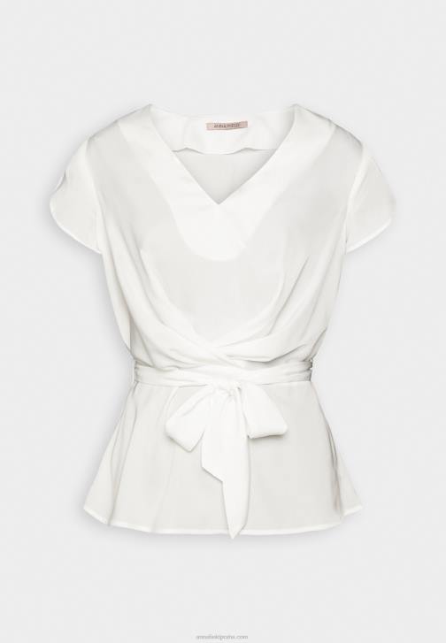 PN6V323 ženy Anna Field potisk trička špinavě bílé