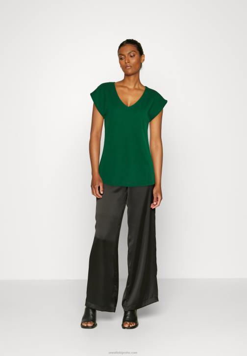 PN6V326 ženy Anna Field basic tričko tmavě zelené