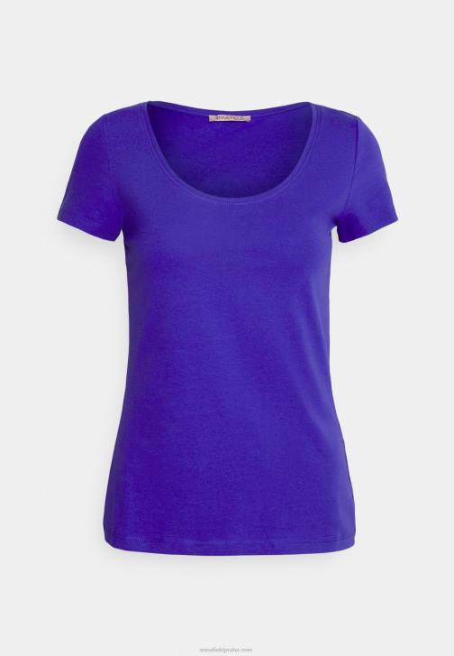 PN6V335 ženy Anna Field 3 balení základní tričko tmavě modrá/růžová/špinavě bílá