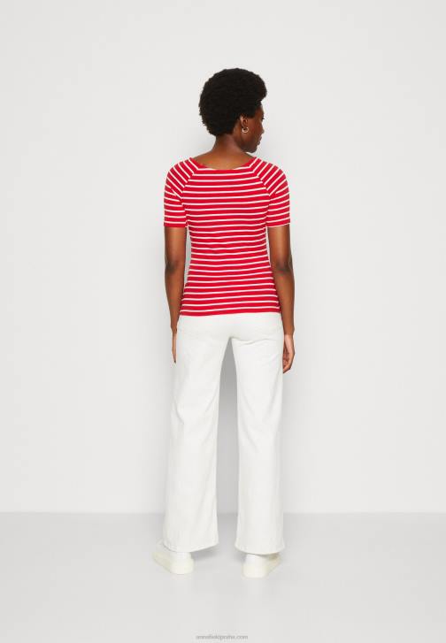 PN6V340 ženy Anna Field potisk trička červená/bílá