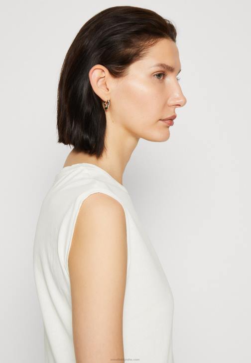 PN6V343 ženy Anna Field základní tričko šedobílé