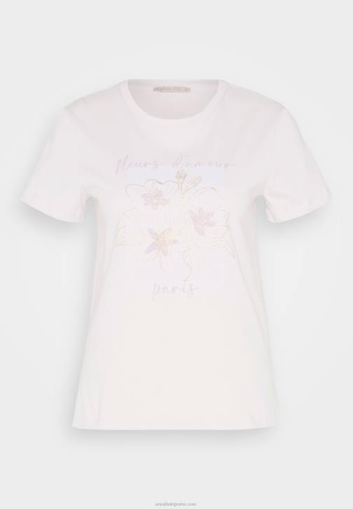 PN6V345 ženy Anna Field potisk trička lila