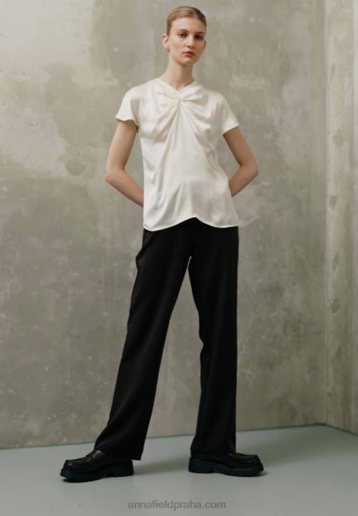 PN6V346 ženy Anna Field bílé tričko s potiskem