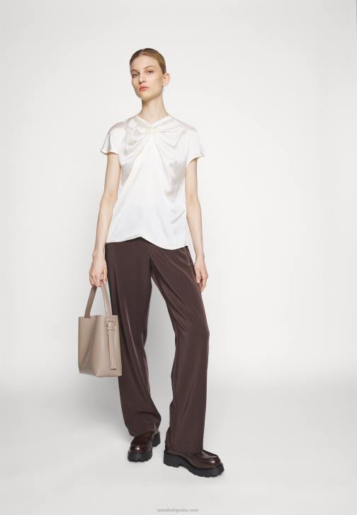 PN6V346 ženy Anna Field bílé tričko s potiskem