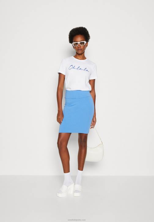 PN6V347 ženy Anna Field bílé tričko s potiskem