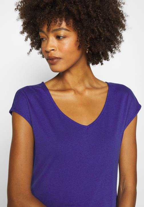 PN6V348 ženy Anna Field základní tričko plamének modré