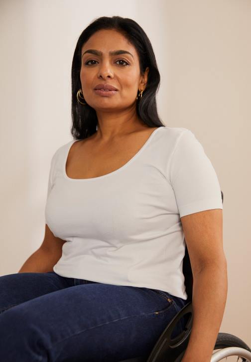 PN6V350 ženy Anna Field basic tričko bílé