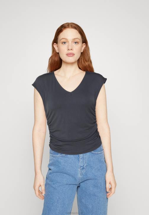 PN6V351 ženy Anna Field potisk trička šedá