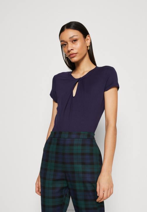 PN6V355 ženy Anna Field tmavě modré tričko s potiskem