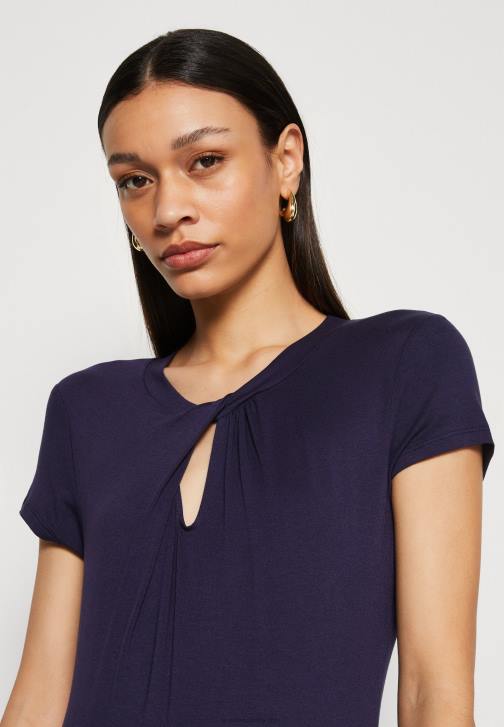 PN6V355 ženy Anna Field tmavě modré tričko s potiskem