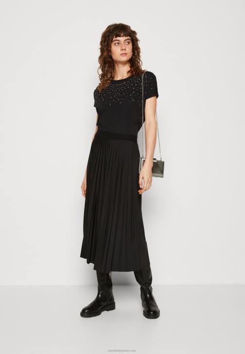 PN6V358 ženy Anna Field černé tričko s potiskem