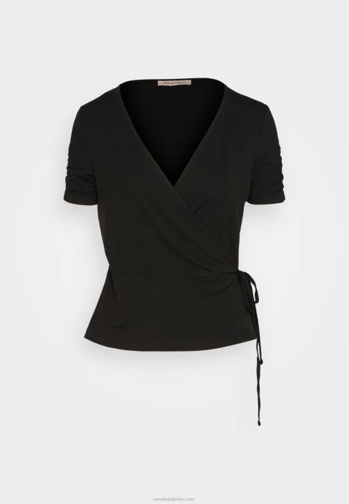 PN6V361 ženy Anna Field černé tričko s potiskem