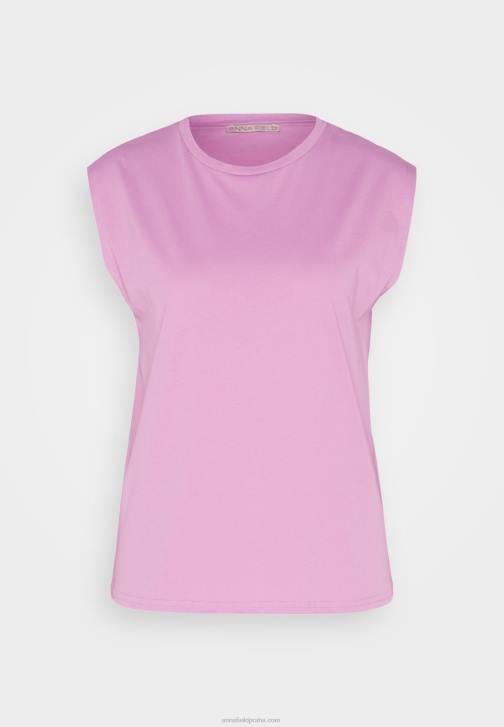 PN6V363 ženy Anna Field základní tričko lila