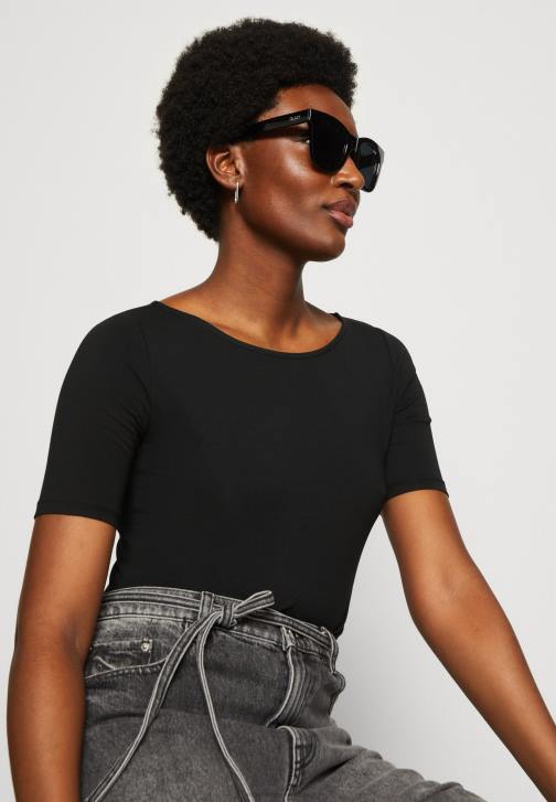 PN6V366 ženy Anna Field potisk trička černo/černá