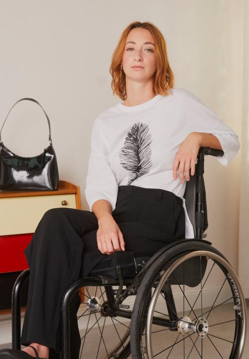 PN6V371 ženy Anna Field bílé tričko s potiskem