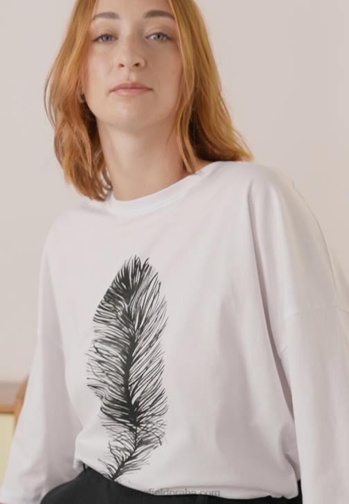 PN6V371 ženy Anna Field bílé tričko s potiskem