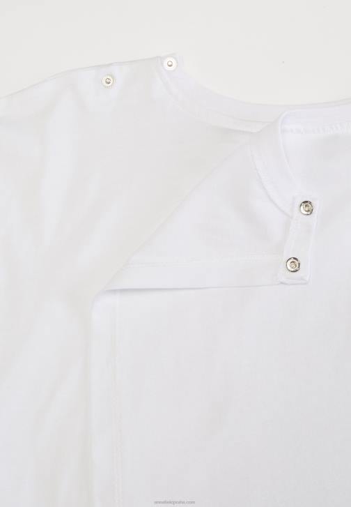 PN6V371 ženy Anna Field bílé tričko s potiskem